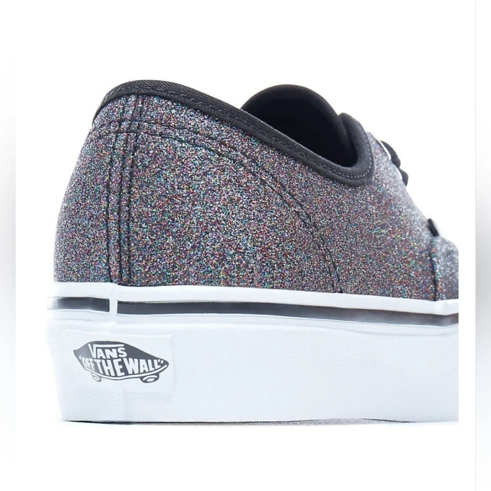Vans, Authentic 'Glitter -‎ Rainbow Black' Trainers, Size 7 - Picture 13 of 15